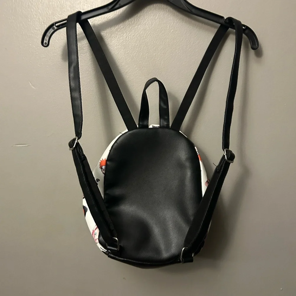 Naruto mini backpack - white Chini character vegan leather